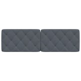 vidaXL Hoofdbordkussen 160cm Fluweel Donkergrijs | 62% Korting