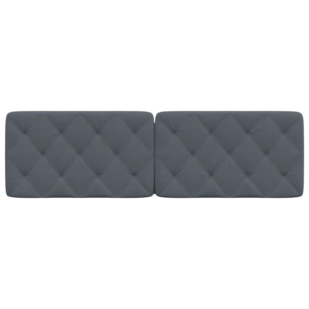 vidaXL Hoofdbordkussen 160cm Fluweel Donkergrijs | 62% Korting