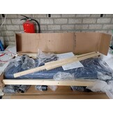 vidaXL Bedframe Blauw 200x200 cm - 60% Korting