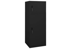 VidaXL Zadelkast Staal Zwart - 55% Korting!