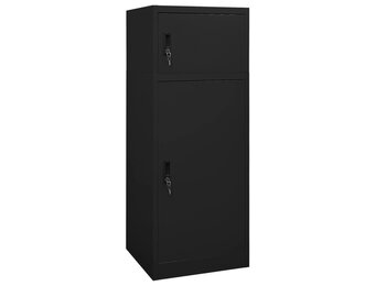 VidaXL Zadelkast Staal Zwart - 55% Korting!