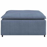 vidaXL Modulaire Bank Voetenbank - Blauw, 100x100x48 cm | 60% Korting