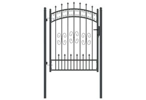 vidaXL Poort met Spijlpunten - Zwart (35% Korting)