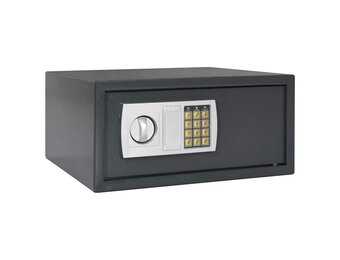 vidaXL Digitale Kluis Donkergrijs - 35% Korting!