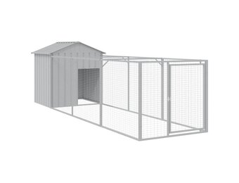 vidaXL Hondenhok met Dak - 117x201x123 cm Staal - 30% Korting!
