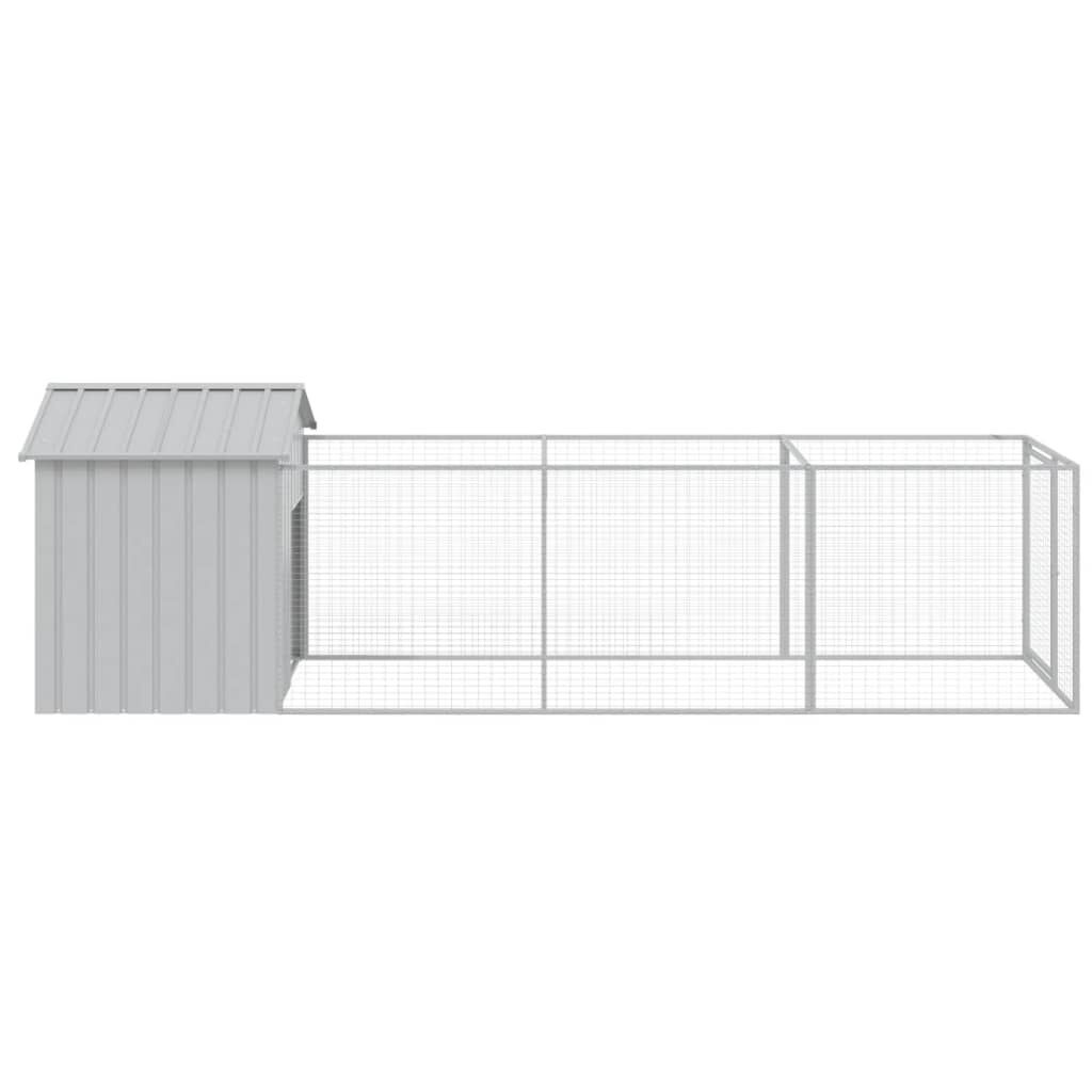vidaXL Hondenhok met Dak - 117x201x123 cm Staal - 30% Korting!