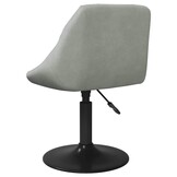 VidaXL Draaibare Eetkamerstoelen Fluweel Lichtgrijs - 30% Korting!