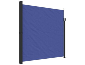 vidaXL Windscherm uittrekbaar 200x600 cm blauw - Nu 60% korting!