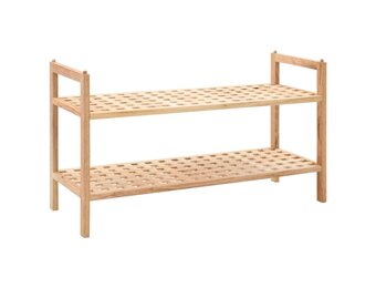 VidaXL Schoenenrek Walnotenhout - 35% Korting
