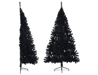 vidaXL Halve Kerstboom 180cm Zwart - 35% Korting!