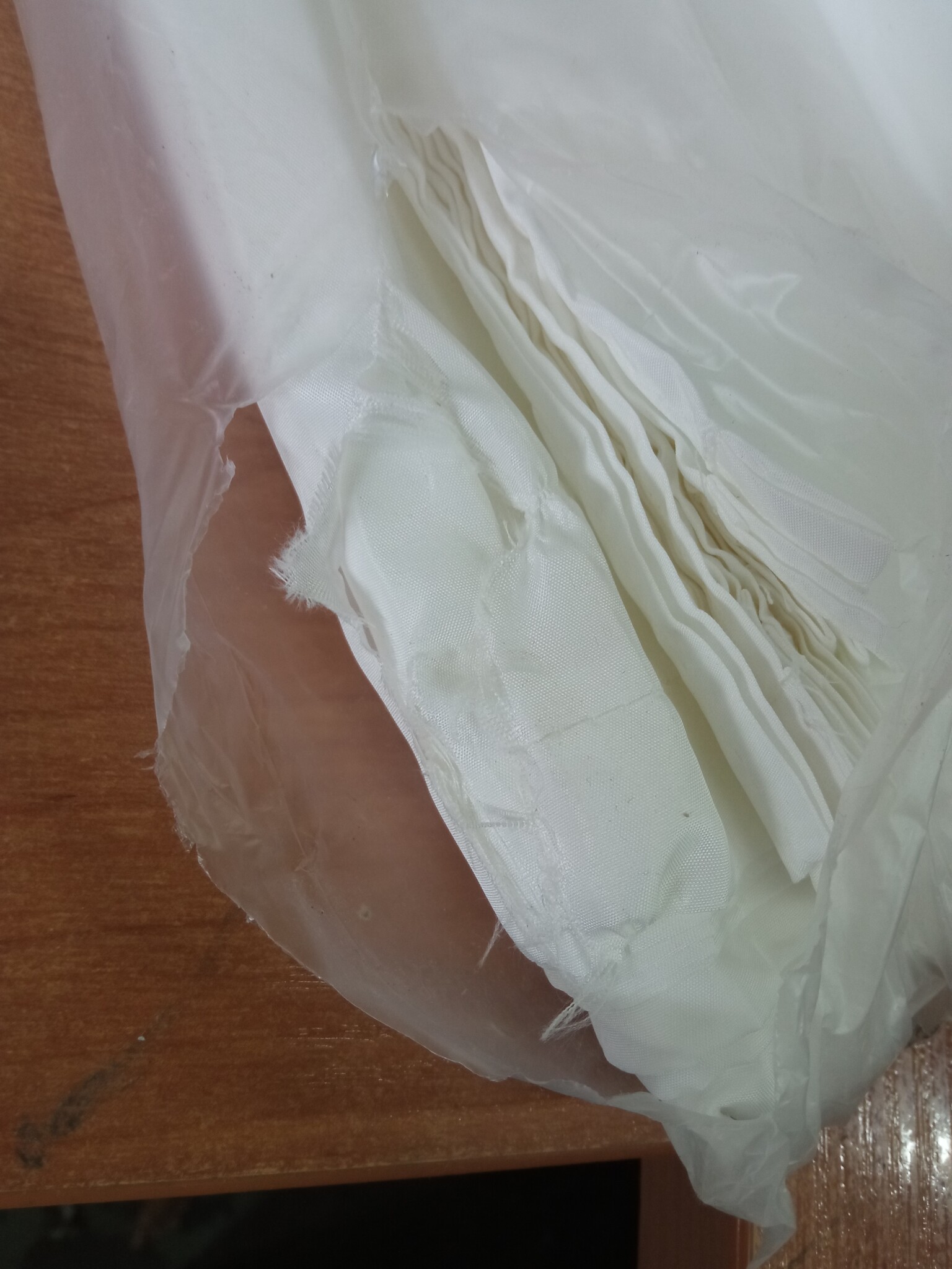 vidaXL Kamerscherm 5 panelen (250x180 cm) Wit - 60% Korting