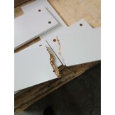 vidaXL Bureau met schappen, Wit - 60% Korting!