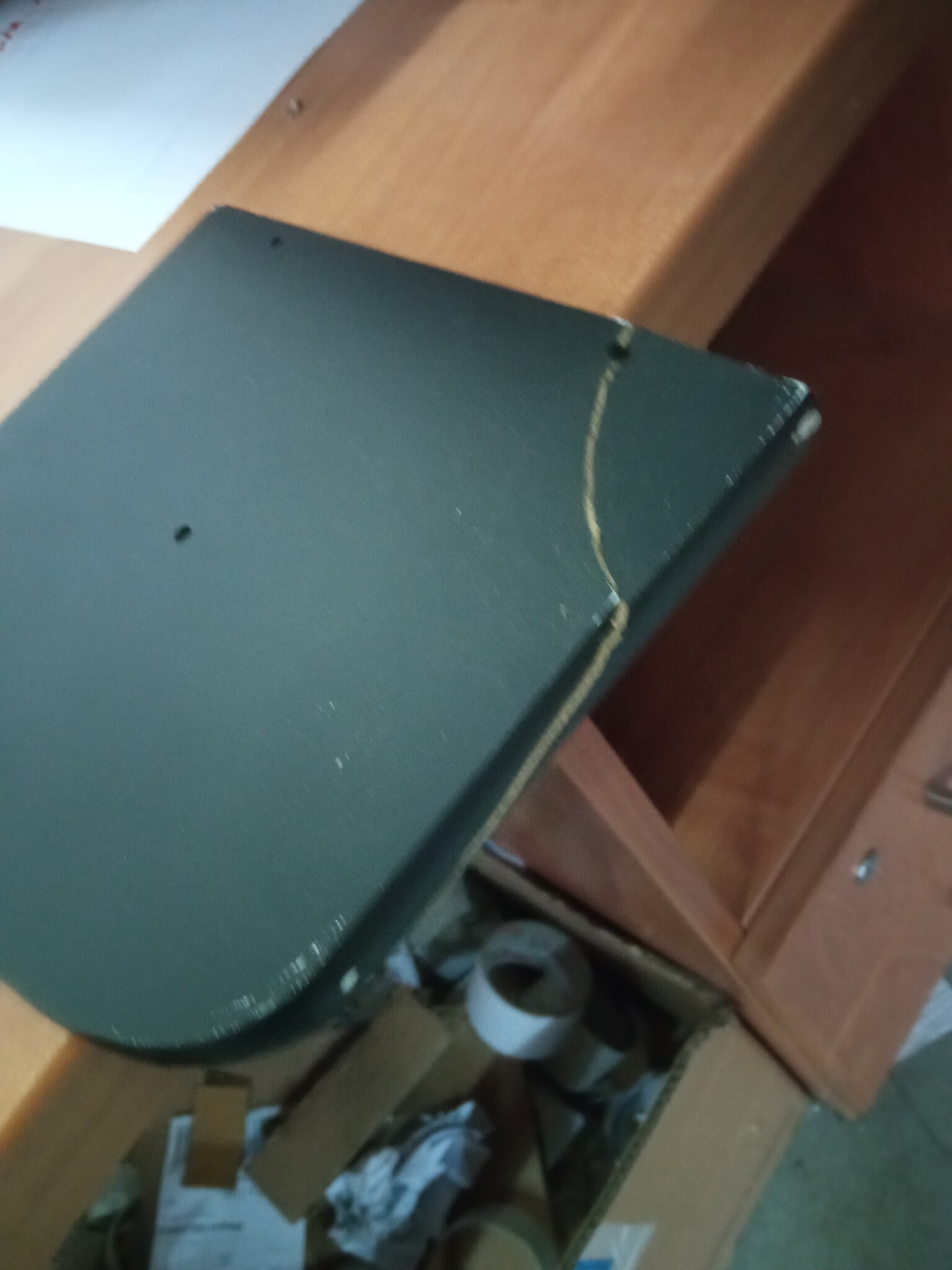 vidaXL Kaptafelset Zwart Paulowniahout - 60% Korting!