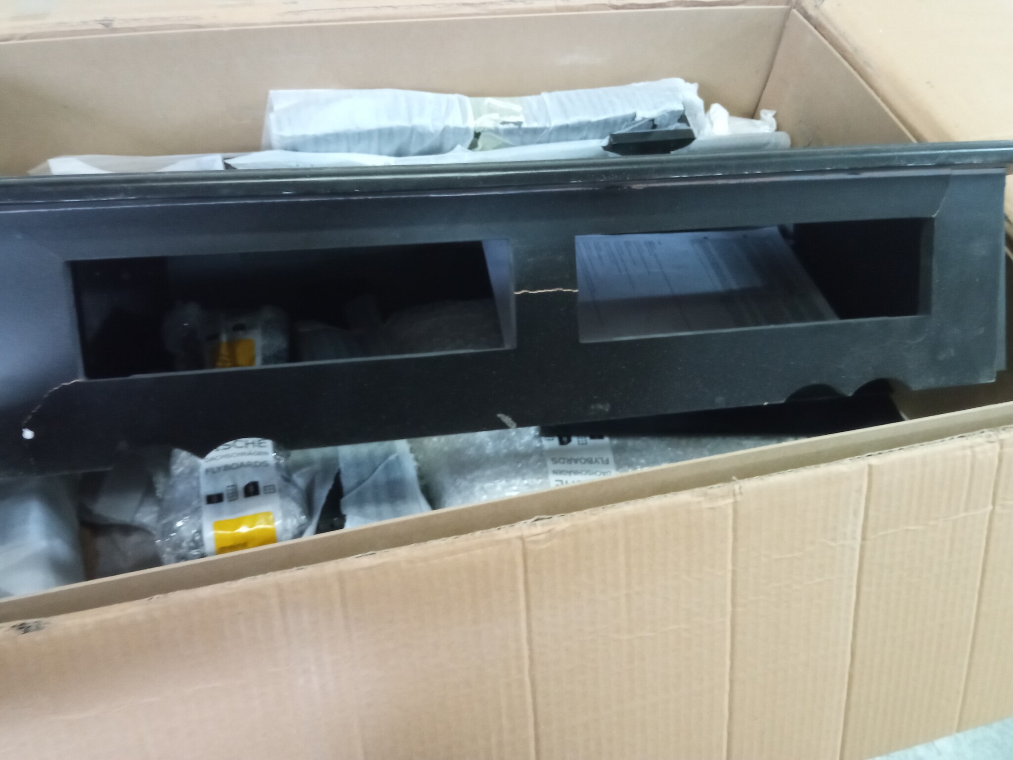 vidaXL Kaptafelset Zwart Paulowniahout - 60% Korting!