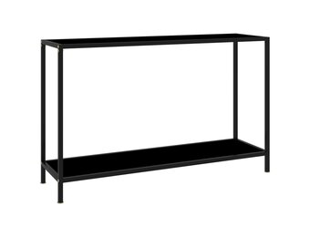 vidaXL Wandtafel met Glas: 60% Korting! 120x35x75 cm Zwart