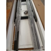 vidaXL Wandtafel met Glas: 60% Korting! 120x35x75 cm Zwart