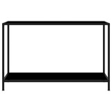 vidaXL Wandtafel met Glas: 60% Korting! 120x35x75 cm Zwart