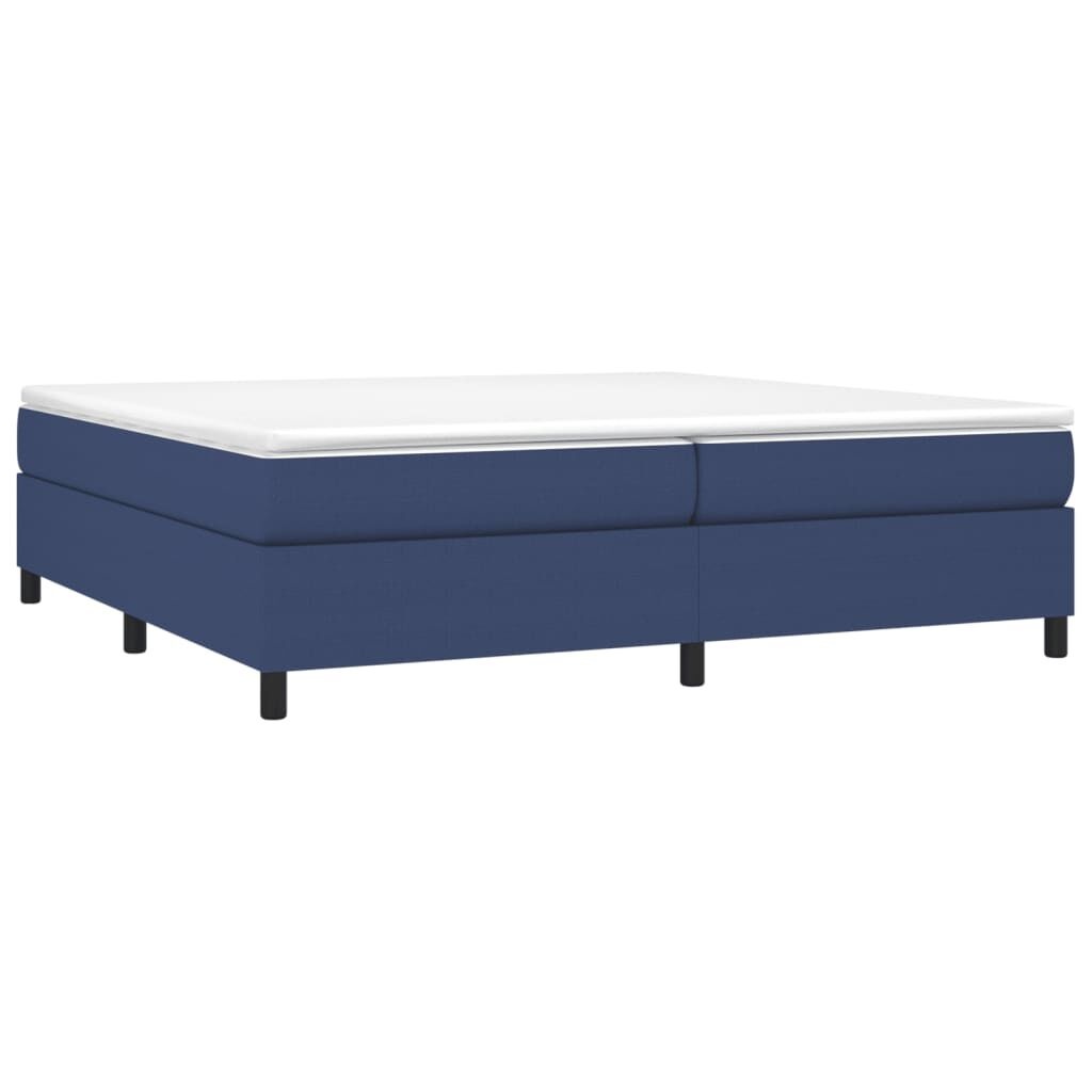 vidaXL Bedframe zonder matras stof blauw 200x200 cm