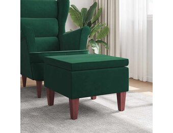 vidaXL Kruk: Fluweel Donkergroen - Nu met 30% Korting!