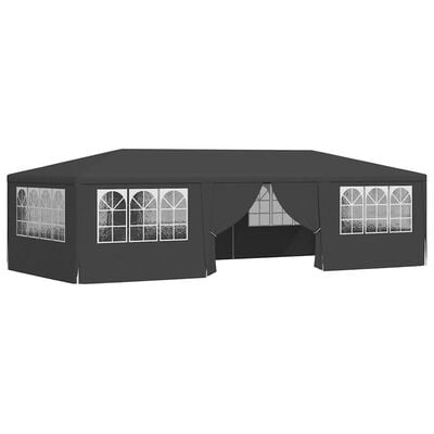 vidaXL Partytent Antraciet 4x9m - Met zijwanden - 55% Korting!