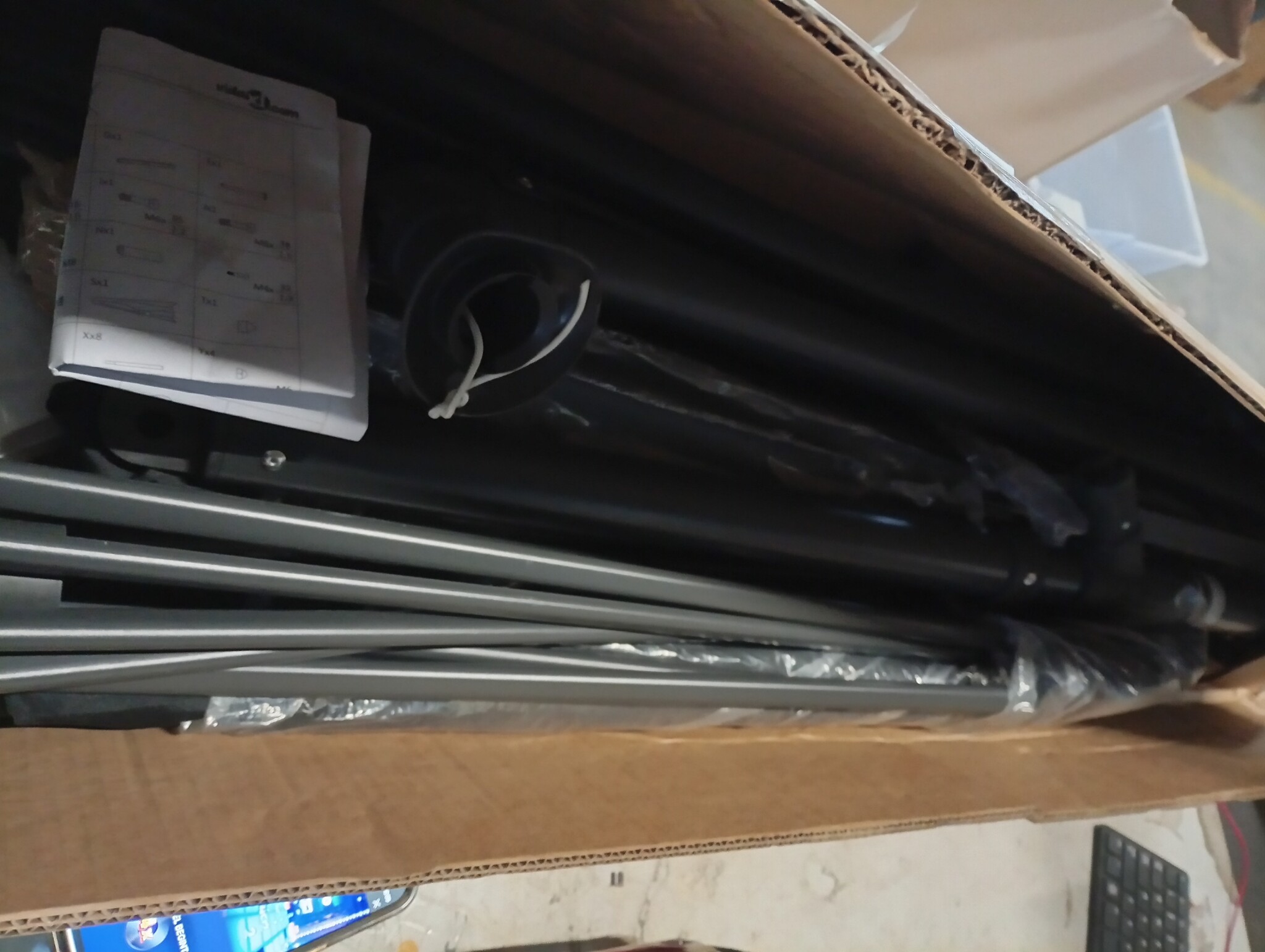 vidaXL Zweefparasol Zwart 350cm - 64% KORTING!