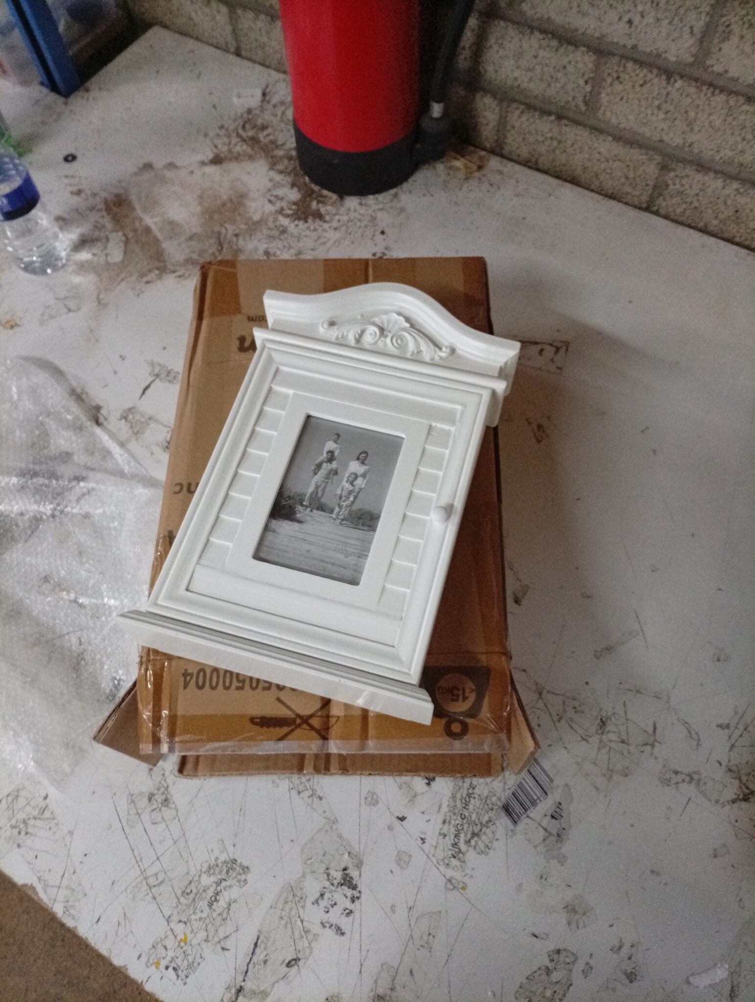 vidaXL Sleutelkastje met Fotolijst - Wit | 55% Korting