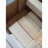 vidaXL Bedframe Grenenhout Wit 140x190 cm - 60% Korting