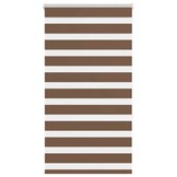 vidaXL Zebra rolgordijn Bruin 75x150cm - Nu met 35% Korting!