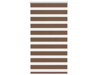 vidaXL Zebra rolgordijn Bruin 75x150cm - Nu met 35% Korting!