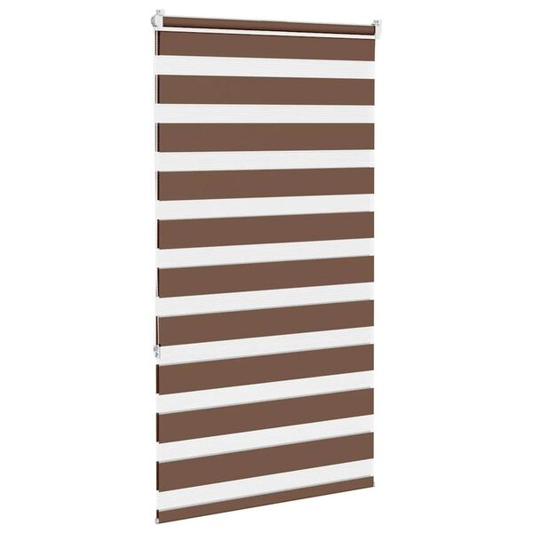 vidaXL Zebra rolgordijn Bruin 75x150cm - Nu met 35% Korting!
