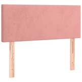 vidaXL Hoofdbord Fluweel Roze 90x78/88 cm - 30% Korting