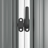 vidaXL Tuinschuur | 161x89x161 cm | Gegalvaniseerd Staal | Grijs | -55%