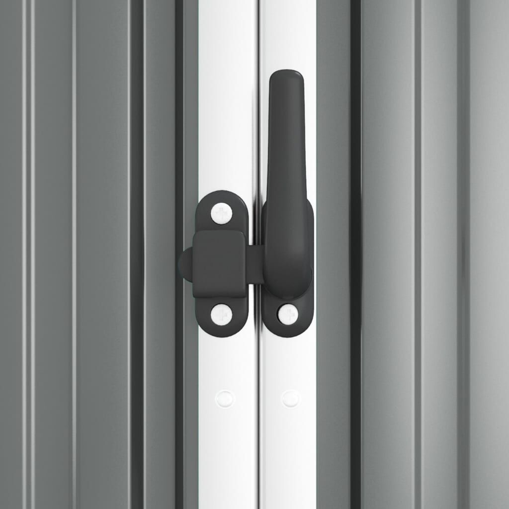 vidaXL Tuinschuur | 161x89x161 cm | Gegalvaniseerd Staal | Grijs | -55%