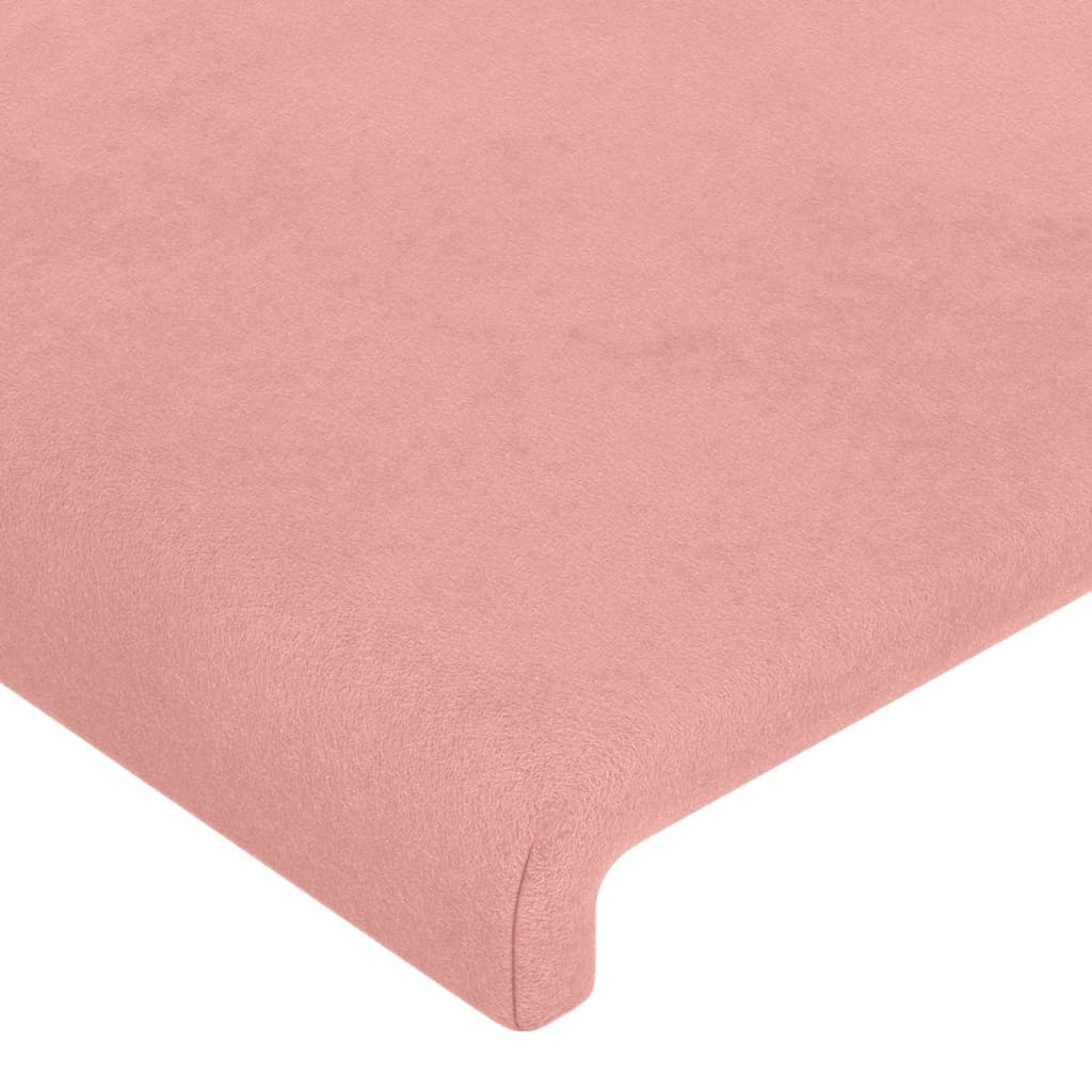 vidaXL Hoofdbord Fluweel Roze 90x78/88 cm - 30% Korting