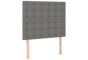 vidaXL Hoofdborden 2 st. 80x5x78/88 cm donkergrijs - 35% Korting!