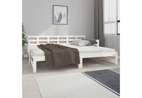 VidaXL Slaapbank Grenenhout Wit 2x(90x200) - Nu 60% Korting!