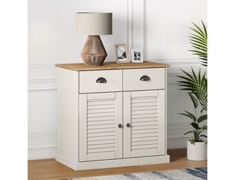 vidaXL Dressoir Grenenhout Wit - 55% Korting!