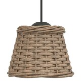 vidaXL Plafondlampenkap Wicker Bruin Ø15x12 cm | 62% Korting
