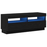 vidaXL TV-Kast Zwart (100x35x40cm) Bewerkt Hout - 30% Korting