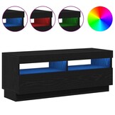 vidaXL TV-Kast Zwart (100x35x40cm) Bewerkt Hout - 30% Korting