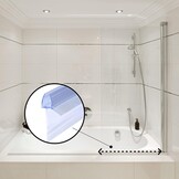 Doucheafdichting 2x70cm - 30% Korting! Voor 4/5/6mm Glas