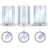 Doucheafdichting 2x70cm - 30% Korting! Voor 4/5/6mm Glas