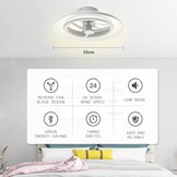 Smart LED Plafondlamp met Ventilator - 30% Korting - Instelbare Kleur & Ventilatie