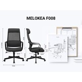 Ergonomische bureaustoel, Zwart - 30% Korting