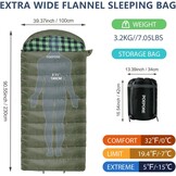 XXL Slaapzak Fluwelen Voering - 0°C - 30% Korting