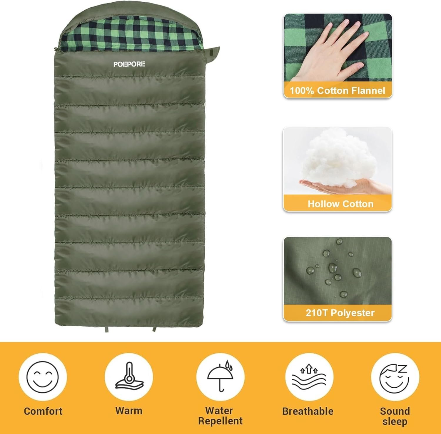 XXL Slaapzak Fluwelen Voering - 0°C - 30% Korting