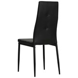 vidaXL Eetkamerstoelen Kunstleer Zwart (2 stuks) - 42% Korting!