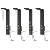 vidaXL Douchepaneelsysteem Aluminium Zwart - 37% Korting!