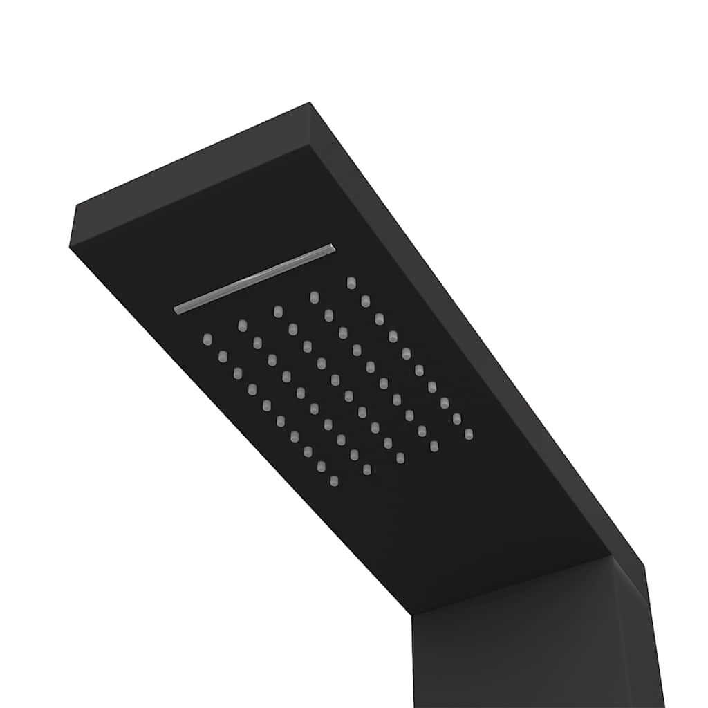 vidaXL Douchepaneelsysteem Aluminium Zwart - 37% Korting!