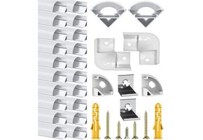 20x V-Shape LED Aluminium Profielen 1M - 30% Korting!